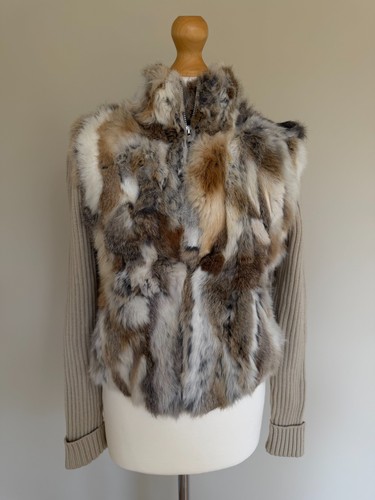Vintage y2k kaninchenfell - kaninchenfell, &