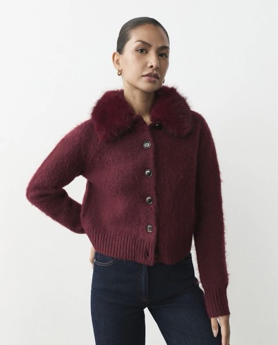 Next strickjacke burgunderrot - strickjacke,
