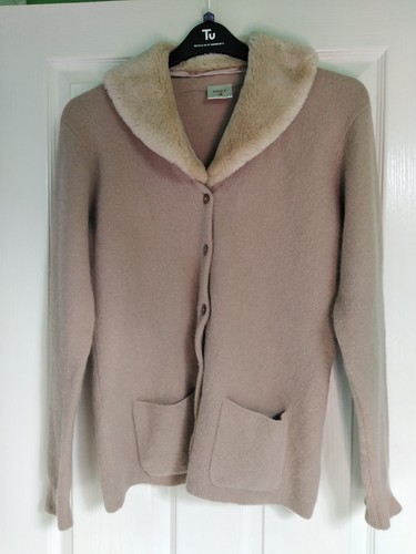 Next beige strickjacke mit - next,