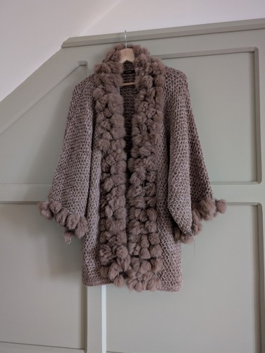 Braune damen römerstrickjacke - braune, damen-römerstrickjacke