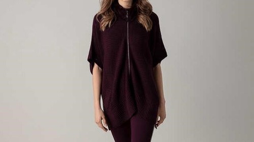Damen poncho lila - damen, s