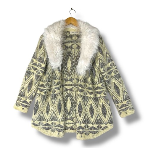 River island kunstfell strick - river,