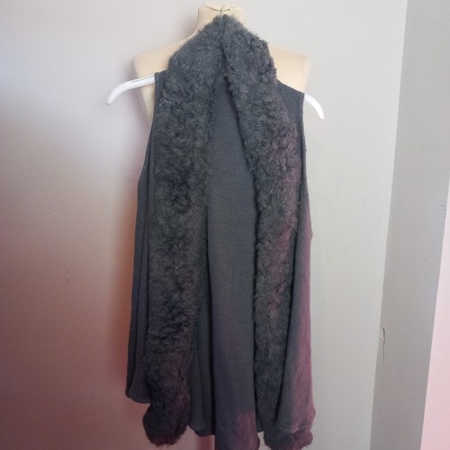 Apricot graue weste cardigan - apricot,